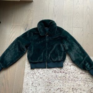 Express Teal Bomber Jacket
